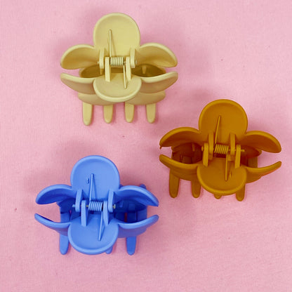 Matte Flower Power Hair Claw Set