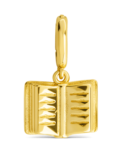 Sterling Silver Book Charm