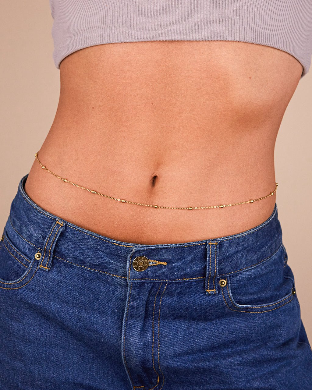 Magdalene Beaded Link Body Chain