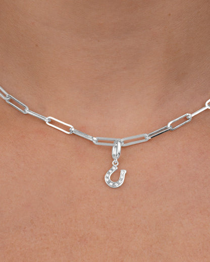 Sterling Silver Horseshoe Charm