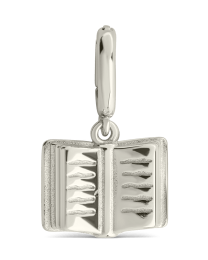 Sterling Silver Book Charm