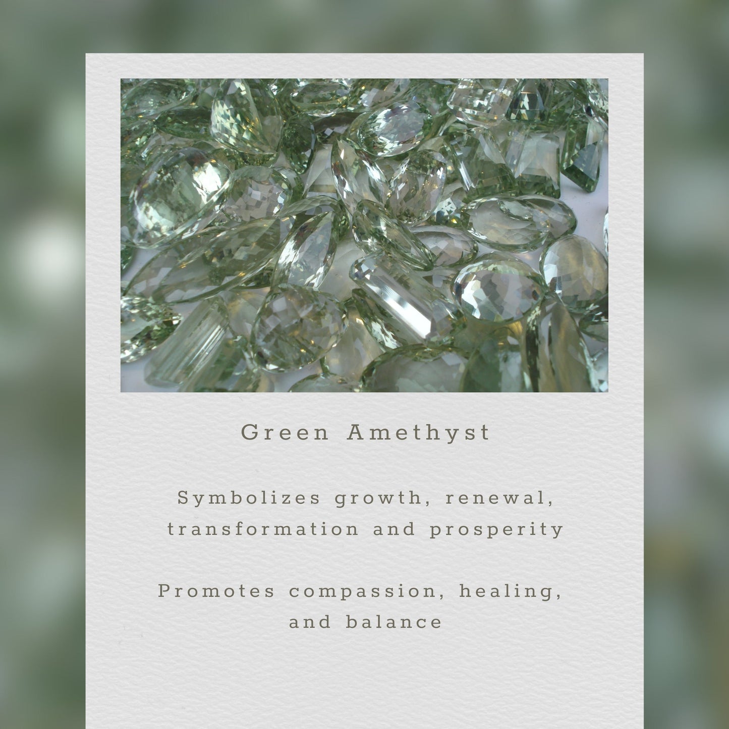 Green Amethyst Gold Isla Bracelet