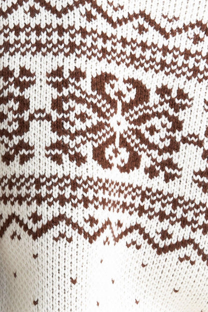 SNOWFLAKE GLAM PULLOVER SWEATER TOP