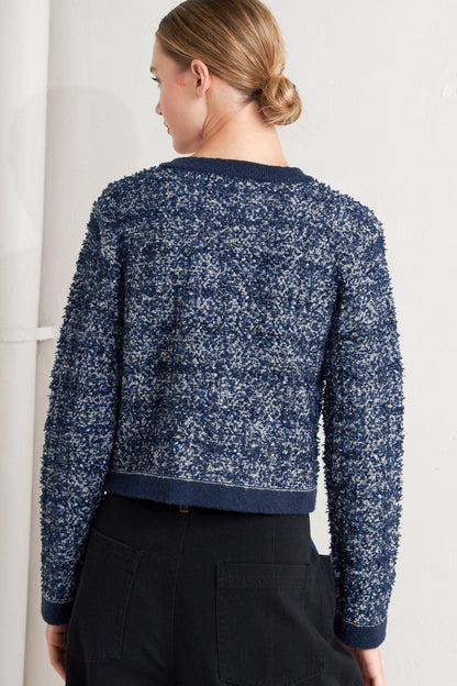 BOUTIQUE GLANCE SWEATER KNIT CARDIGAN