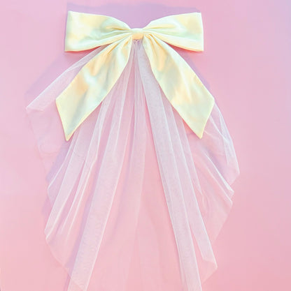 OMG Beauty Veil Bow Hair Clip