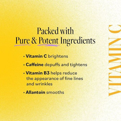 derma e Vitamin C Bright Eyes Hydro Gel Patches 60ct - New
