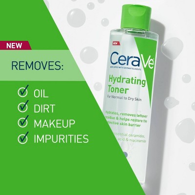 CeraVe Hydrating Toner Facial Toner for Normal to Dry Skin 6.8 fl oz - Imperfect Container