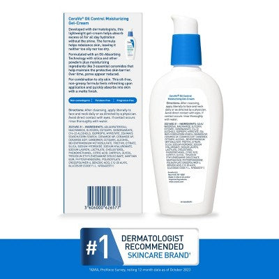 CeraVe Oil Control Face Gel Cream 3 fl oz - Imperfect Box