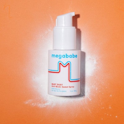 Megababe Bust Dust Anti-Boob-Sweat Spray 3oz - New