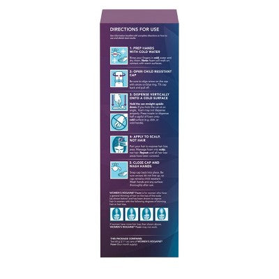 Women's Rogaine 5% Minoxidil Foam for Hair Thinning and Loss, Topical Treatment for Hair Regrowth 2.11oz - New