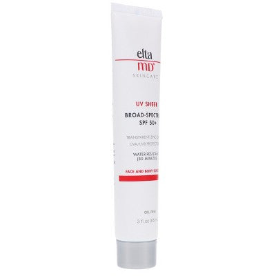 EltaMD UV Sheer Broad-Spectrum SPF 50+ Face and Body Sunscreen 3 oz - Imperfect Box