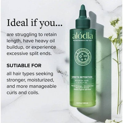 Alodia Nourish and Grow Healthy Hair and Scalp Oil 8.5 fl oz - Imperfect Container