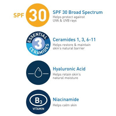 CeraVe Face Moisturizer with Sunscreen SPF 30 3 fl oz - Missing Box