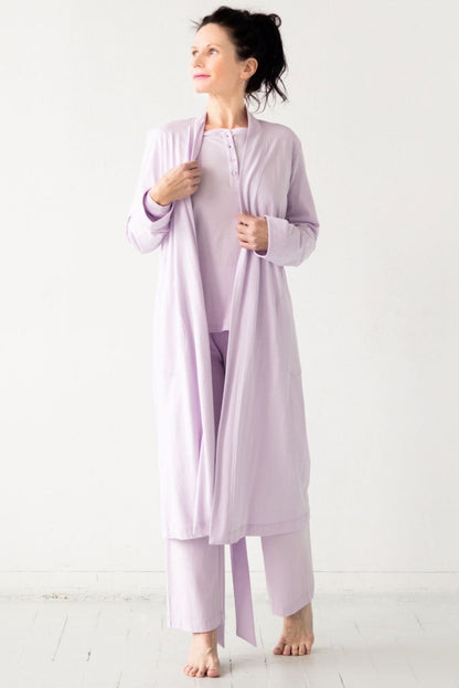 Straight Leg Pants in Pima Cotton