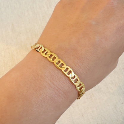 Horse Bit Linked Chain Bracelet