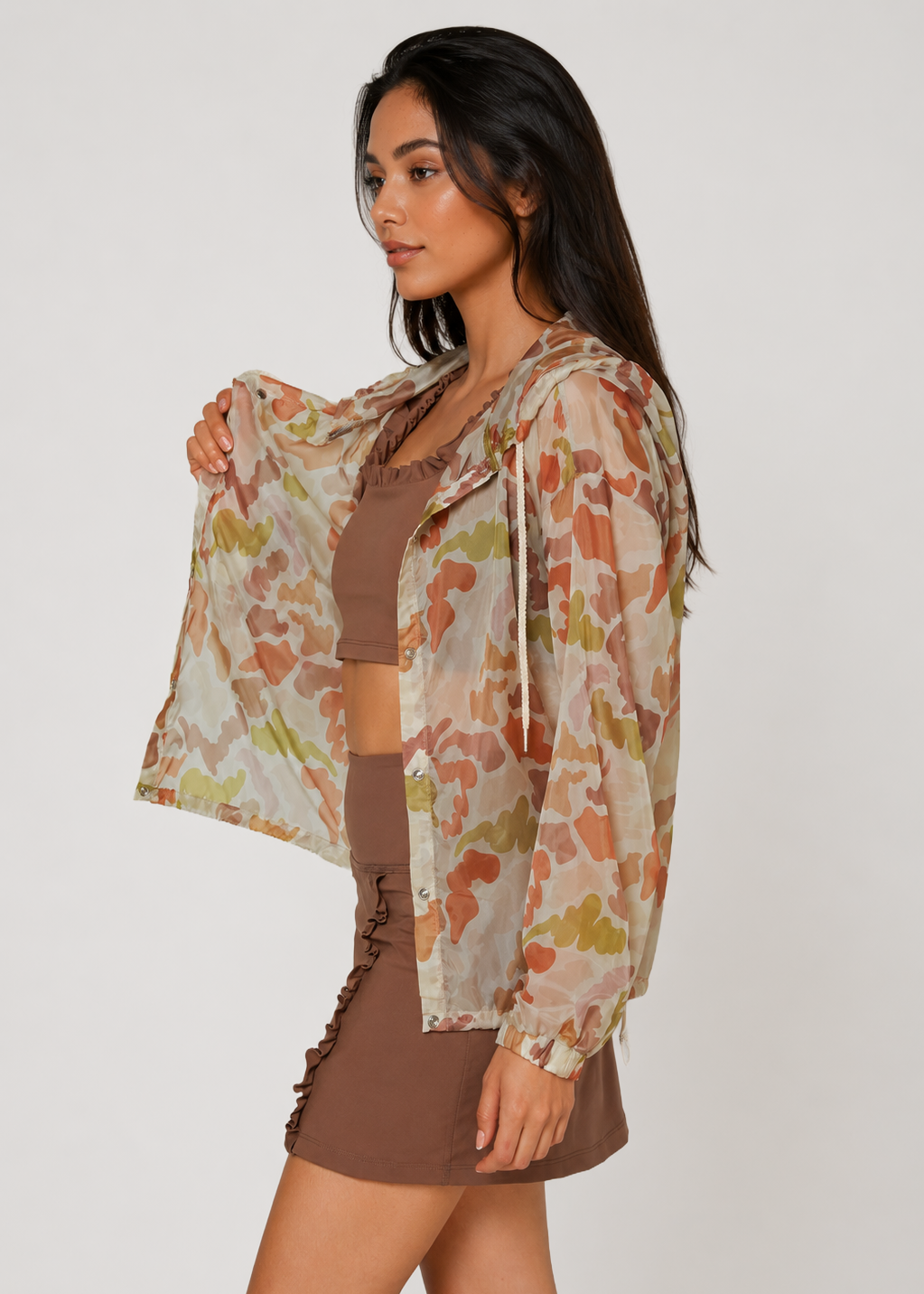 Natural Camo Windbreaker Made in USA