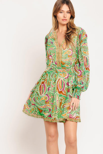 TIME SPENT TOGETHER WOVEN MINI DRESS