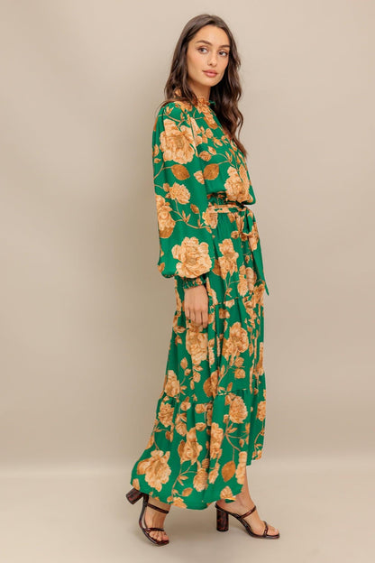 SONGS ABOUT YOU WOVEN MIDI DRESS