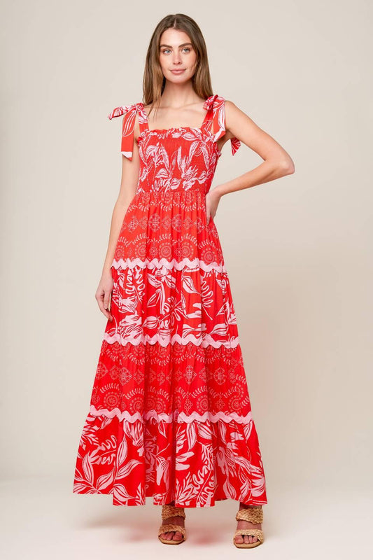BRIGHTER DAYS WOVEN MAXI DRESS