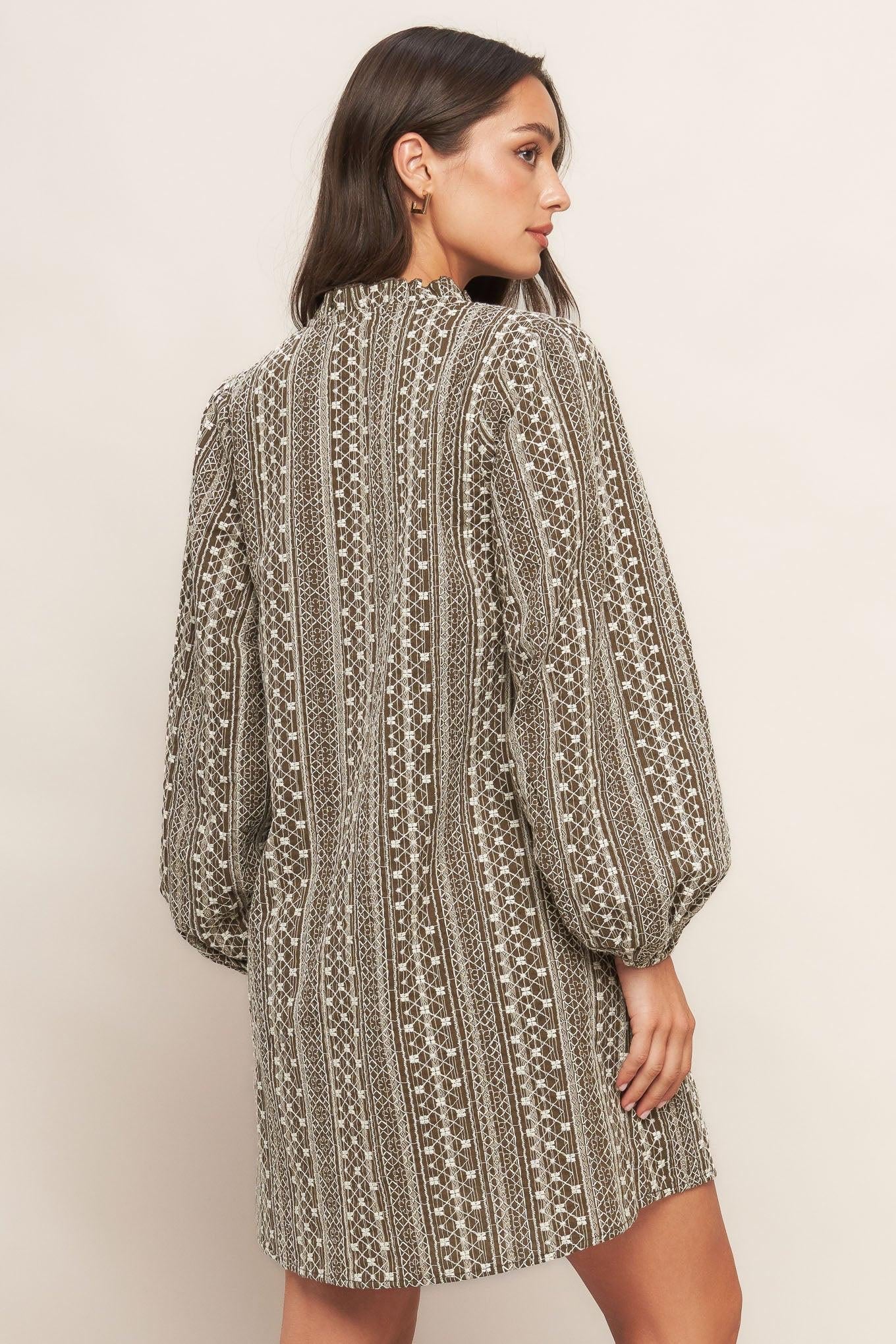 DESERT DUST WOVEN MINI DRESS