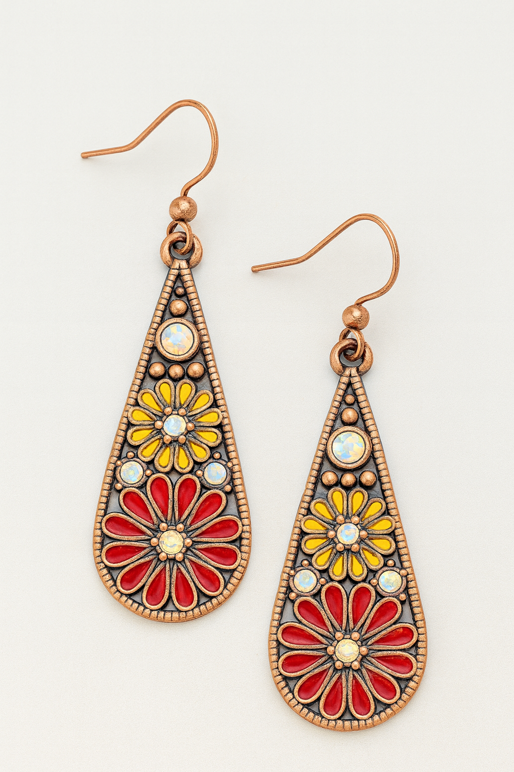 Beautiful Colorful Drop Earrings - Several Colors