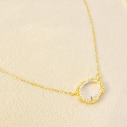 Clustered Glass Jewel Necklace