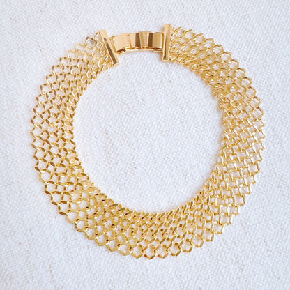 Lux Lattice Chain Choker Necklace