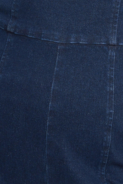 TRENDSETTING MEDIUM INDIGO DENIM JUMPSUIT