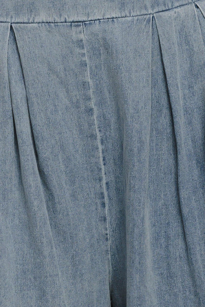 RELAXED DRAPE LIGHTWEIGHT DENIM PANTS