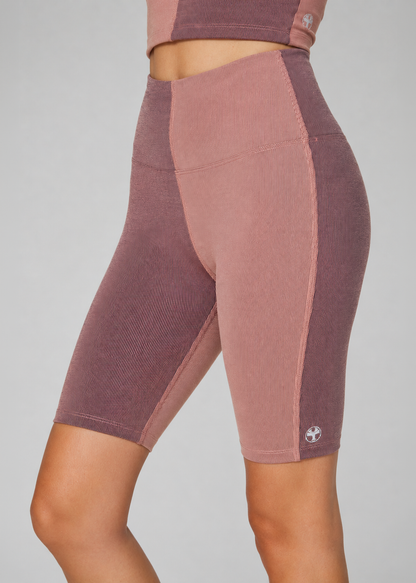 Two Tone Biker Shorts