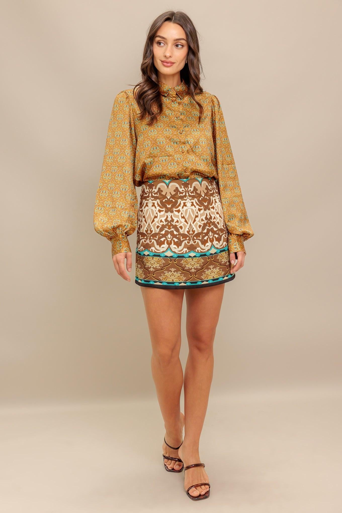 MOROCCAN MUSE WOVEN TOP