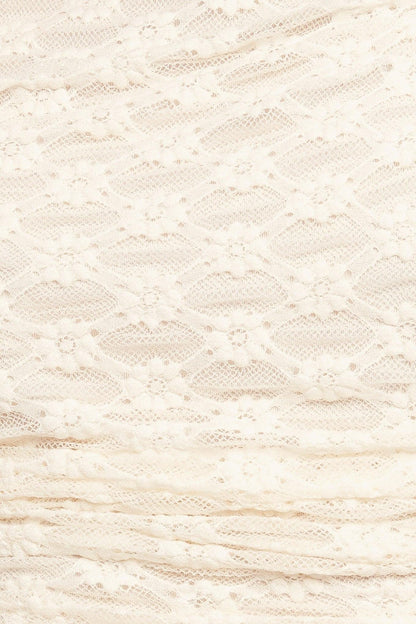 MODERN FUNCTION STRETCH KNIT LACE TOP