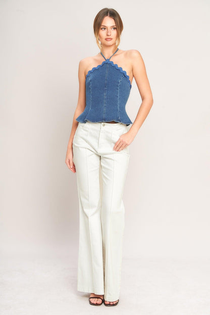 SUNNY DAY DENIM TOP