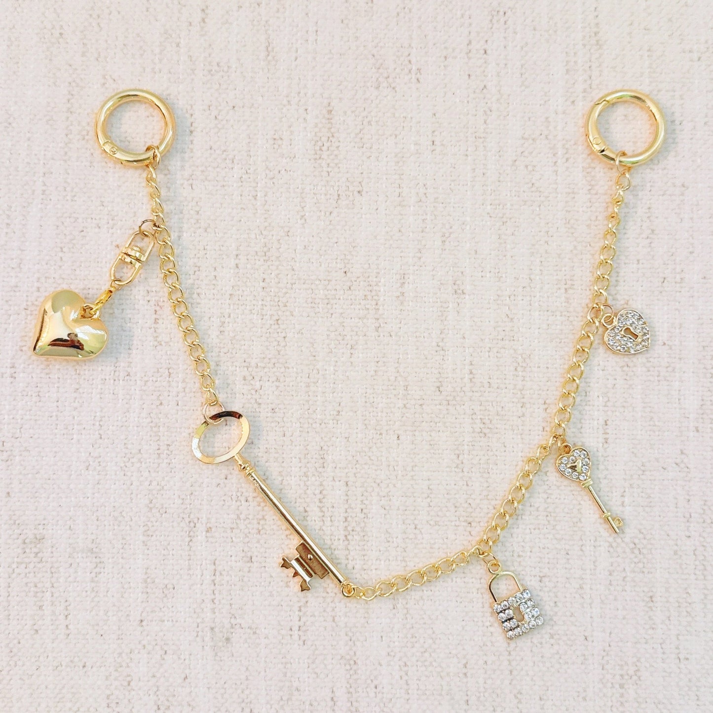Key to My Heart Bag Charm