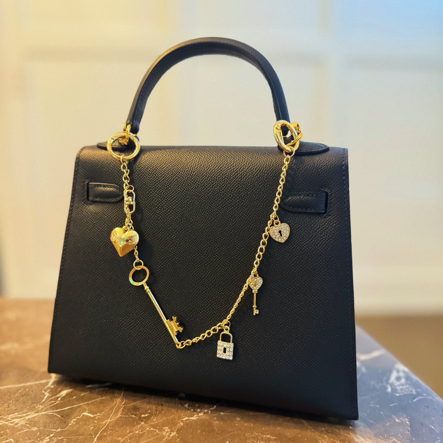 Key to My Heart Bag Charm