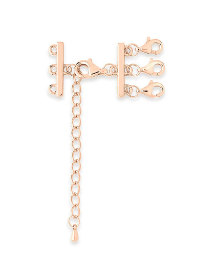 Sterling Silver 3 Layer Necklace Spacer
