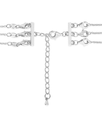 Sterling Silver 3 Layer Necklace Spacer