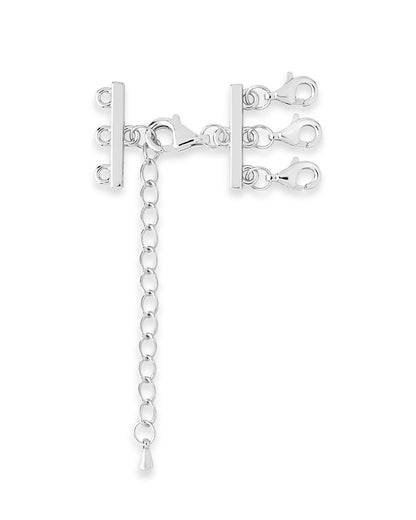 Sterling Silver 3 Layer Necklace Spacer