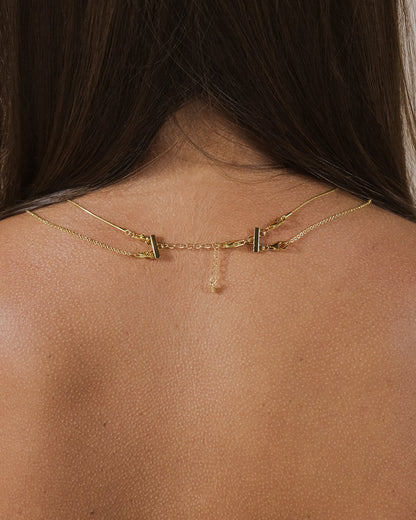 Sterling Silver 2 Layer Necklace Spacer