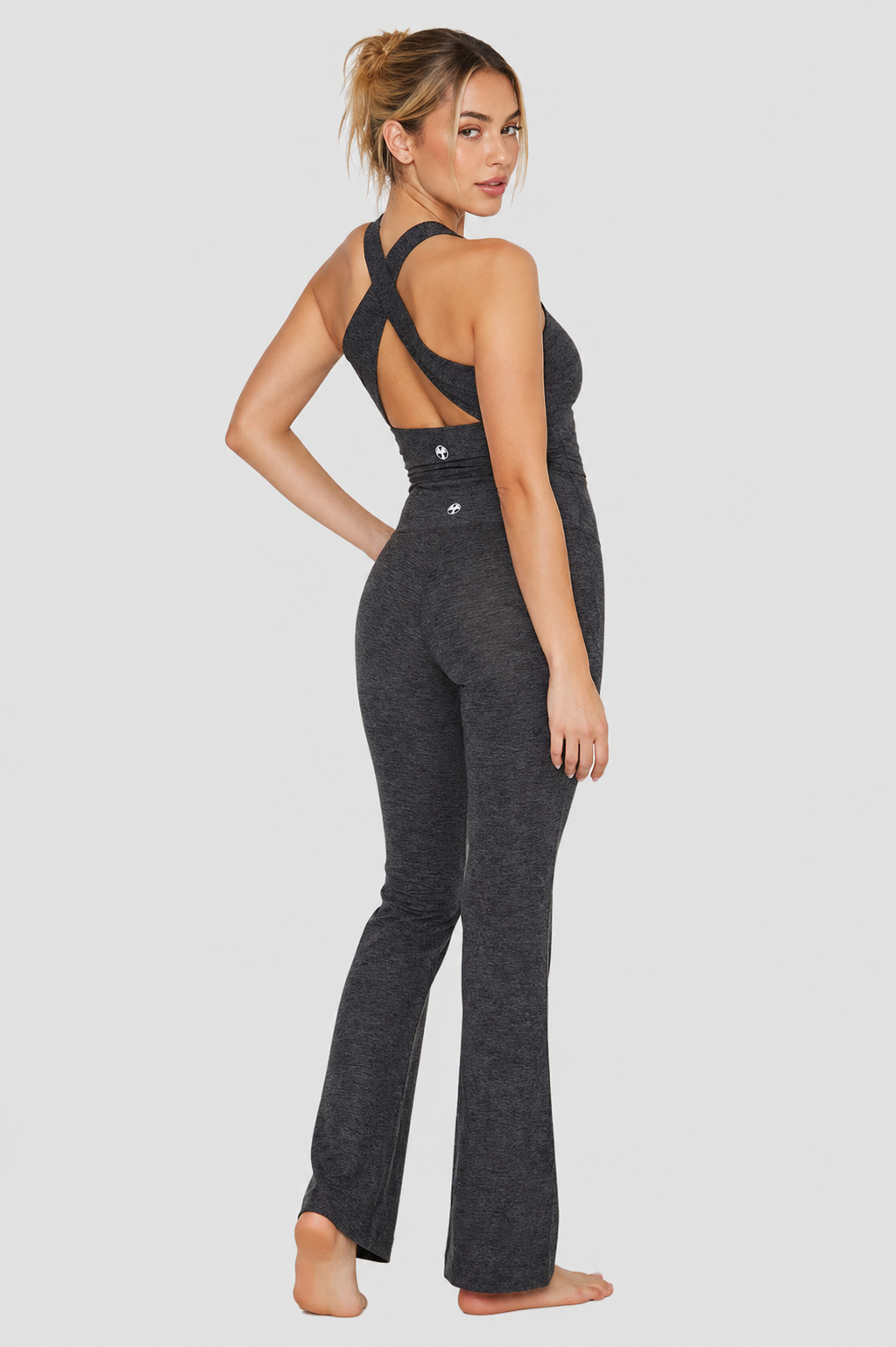 Soft Heather Jersey Flare Leggings
