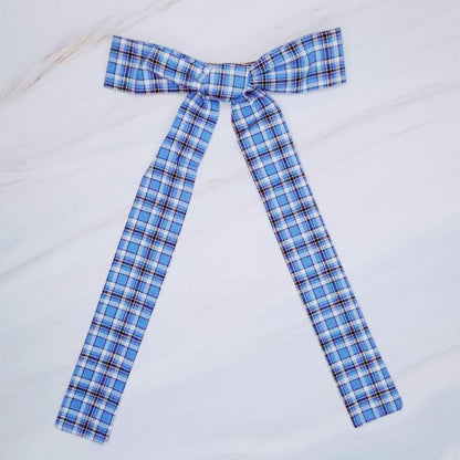 My Dear Preppy Plaid Bow Hair Clip