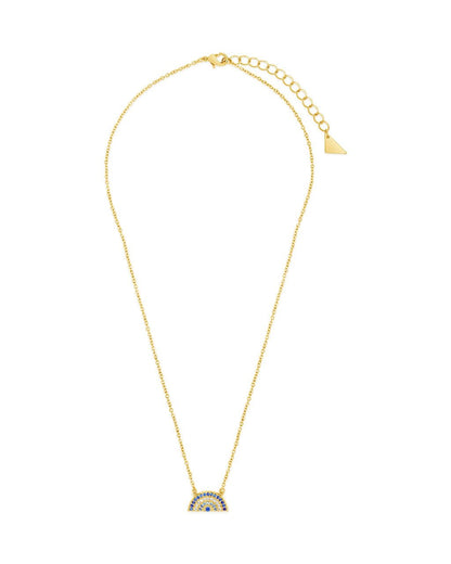 Rainbow CZ Pendant Necklace