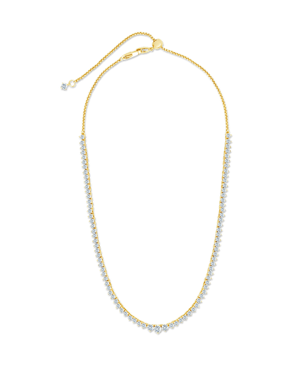 Tatum Adjustable CZ Tennis Necklace