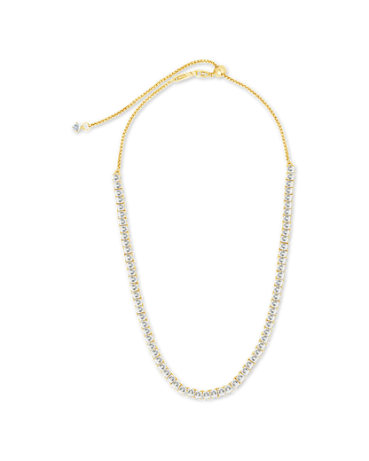 Brette Adjustable CZ Tennis Necklace