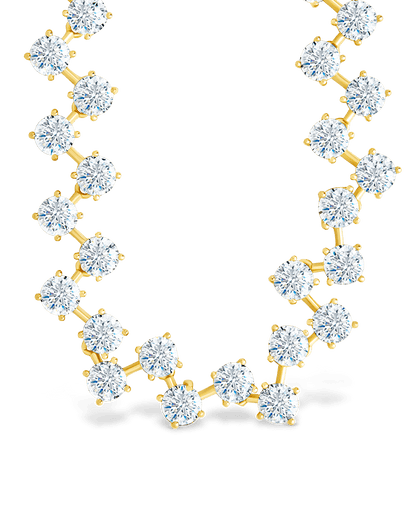 Carson Adjustable CZ Tennis Bolo Necklace