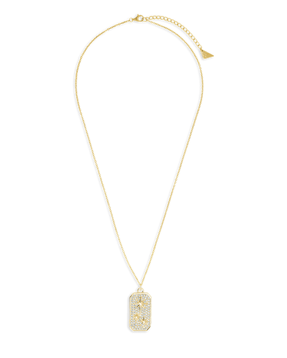 Pave CZ North Star Pendant