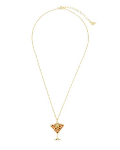 Pave CZ Espresso Martini Pendant