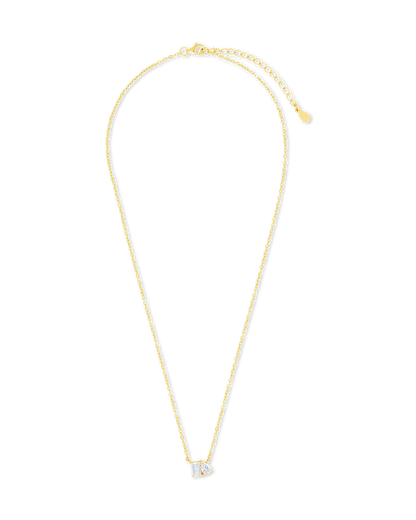Sterling Silver Guinevere CZ Necklace