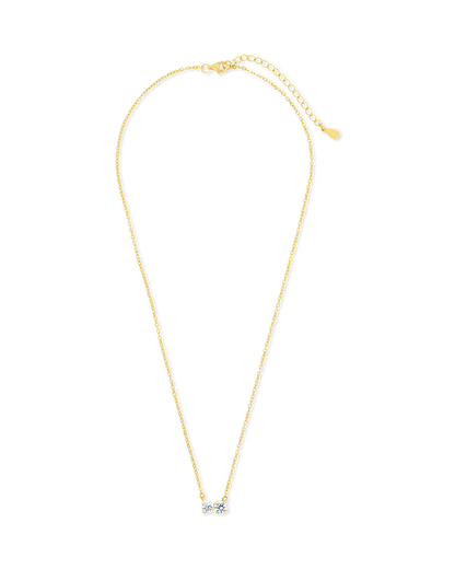 Sterling Silver Carolyn CZ Necklace