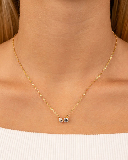 Sterling Silver Carolyn CZ Necklace